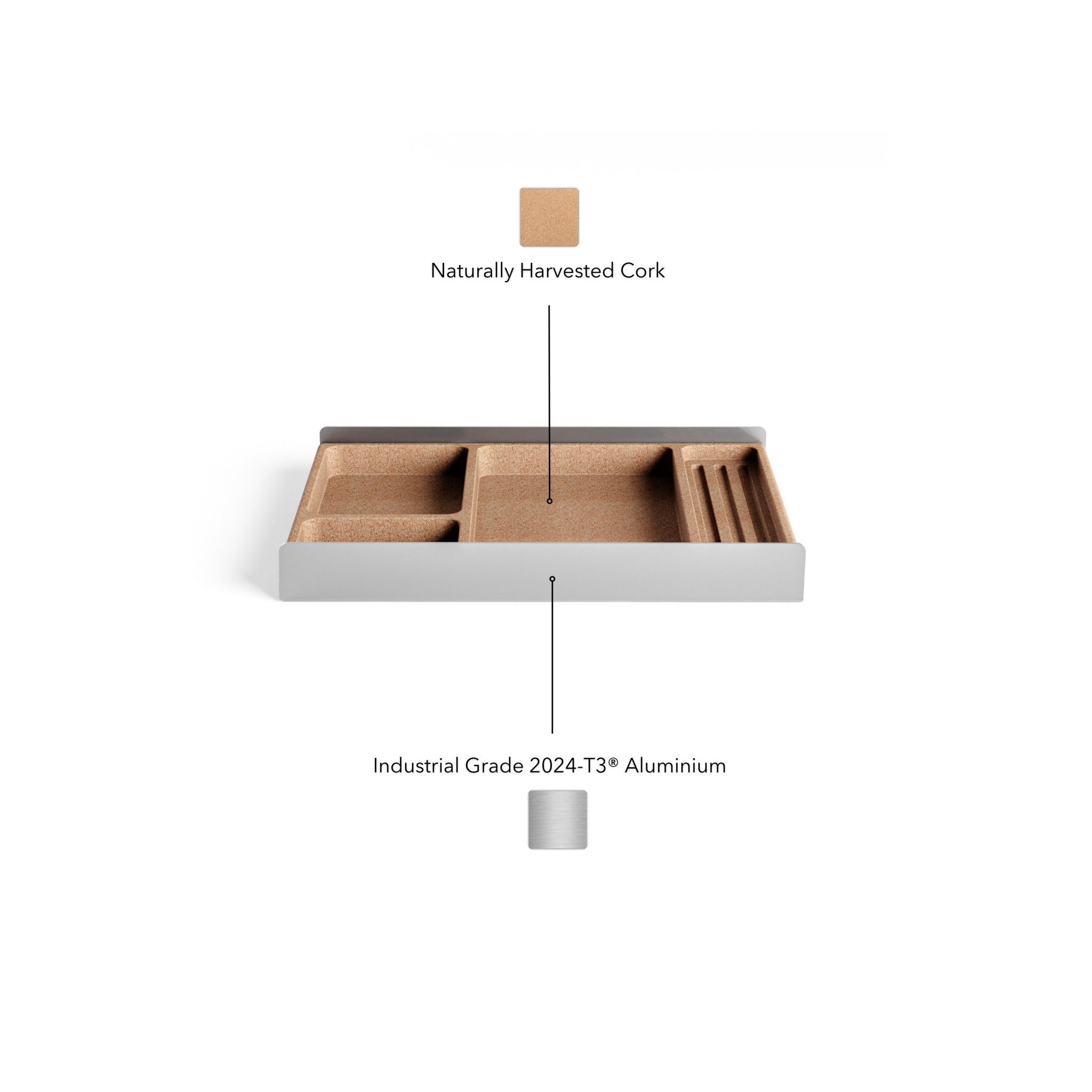 Desk Tray Drawer | Aluminium - Raico Store