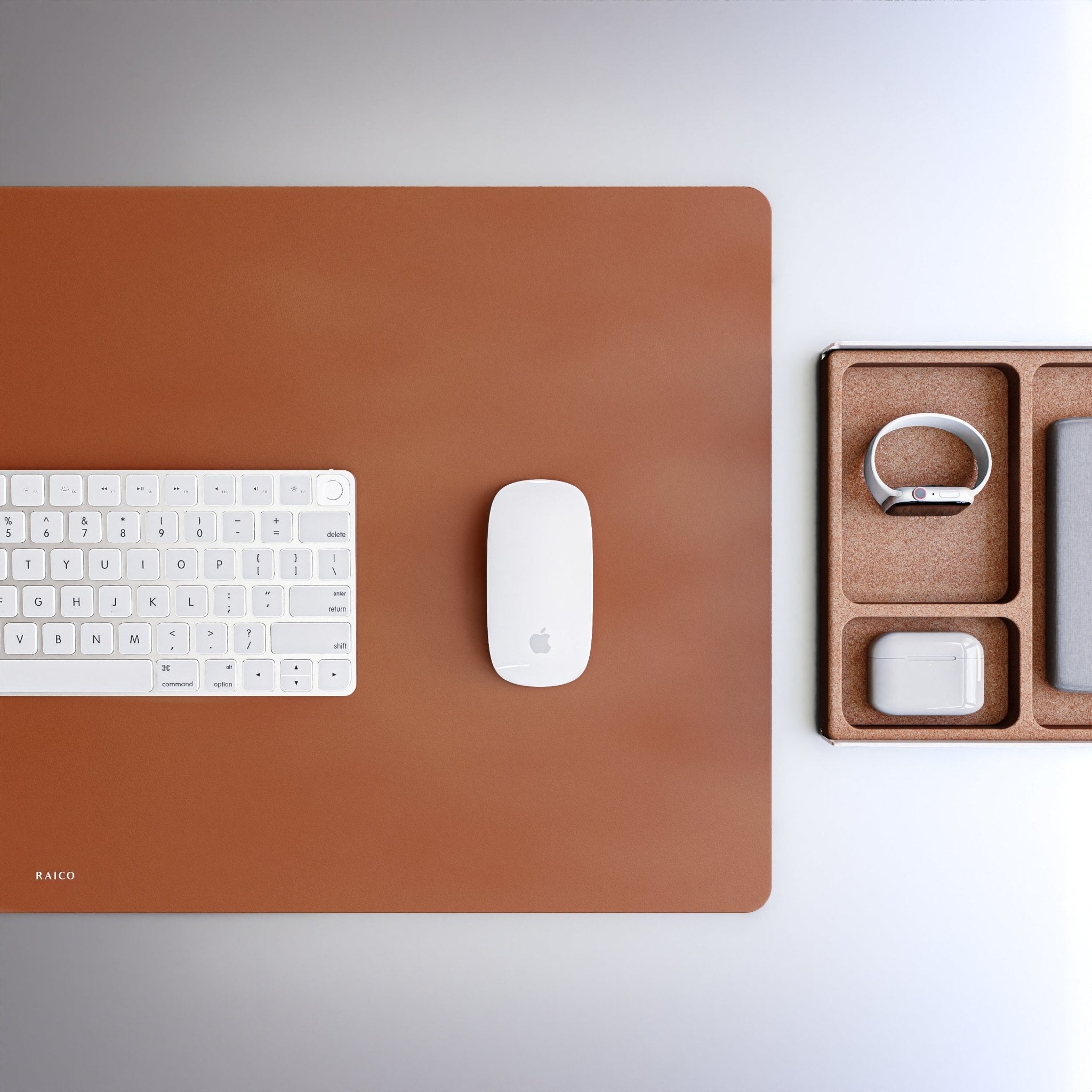 Leather Desk Mat | Tan Brown - Raico Store