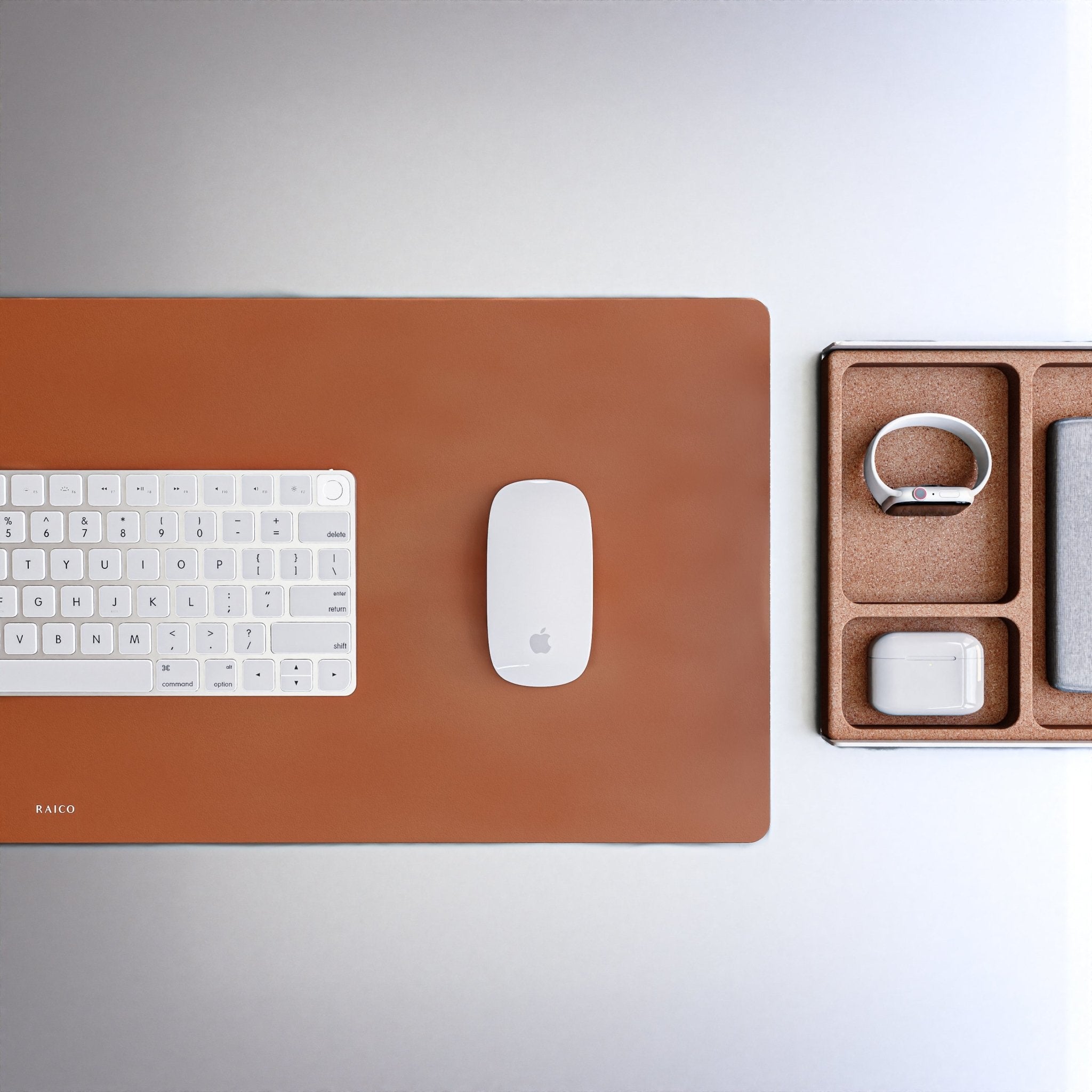 Leather Desk Mat | Tan Brown - Raico Store