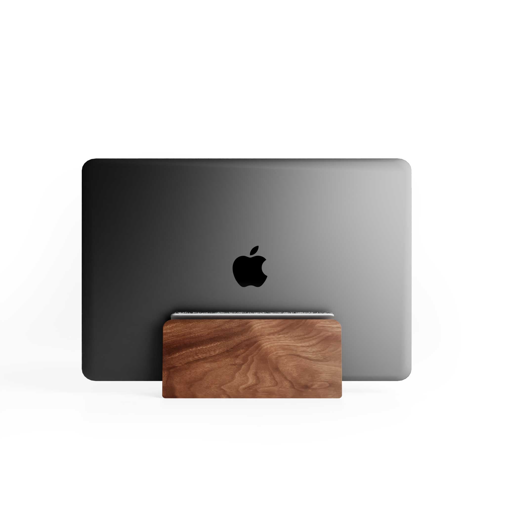 Vertical Laptop Stand | Walnut - Raico Store