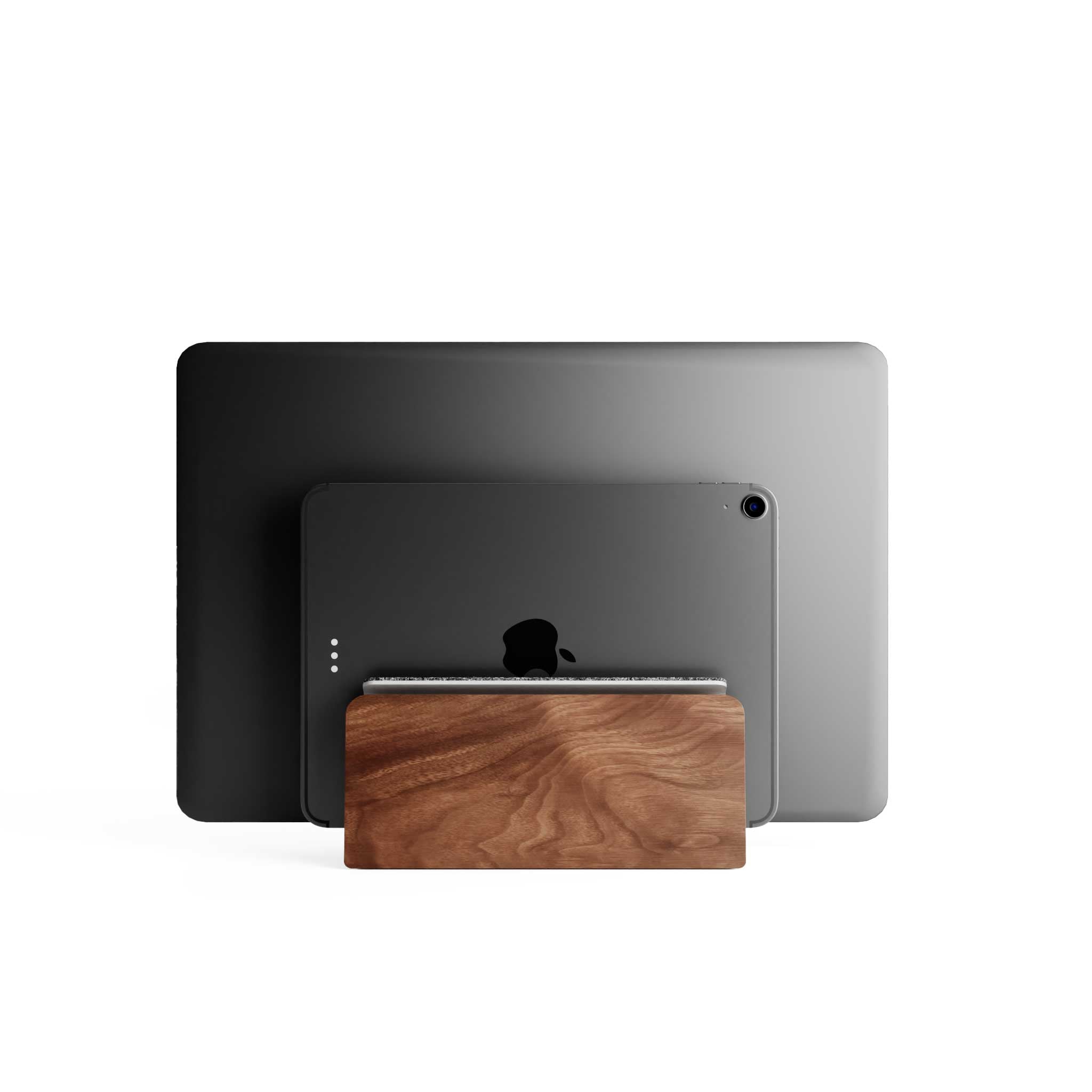 Vertical Laptop Stand | Walnut - Raico Store